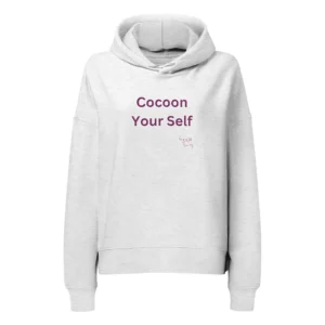 Sweat à capuche pour femme en coton biologique, Cocoon your self
